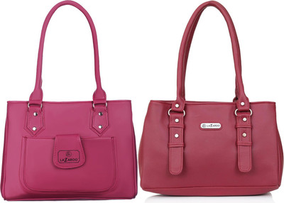 Lazzaroo Women Maroon, Red Shoulder Bag(Pack of: 2)