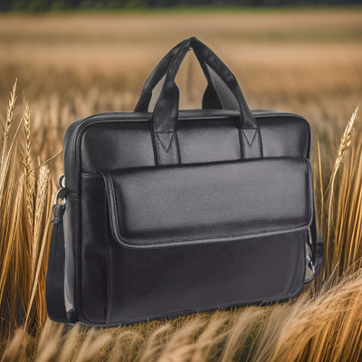 house of common Men & Women Black Messenger Bag