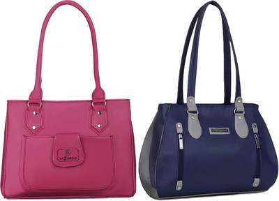 Lazzaroo Women Maroon, Blue Shoulder Bag(Pack of: 2)