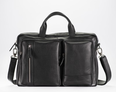 Picco Massimo Men Black Messenger Bag