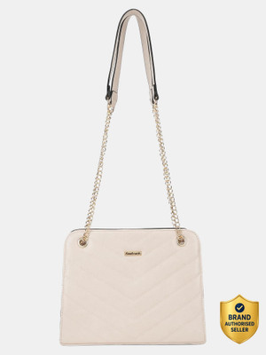 Fastrack Women Beige Shoulder Bag