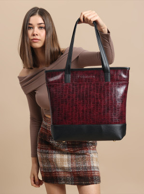 Pramadda Pure Luxury Women Maroon Tote