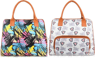 HBC Women Multicolor, White Shoulder Bag(Pack of: 2)