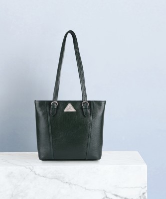 A. K. LEATHER Women Green Shoulder Bag