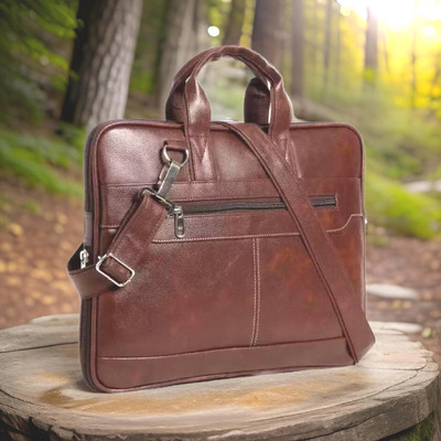house of common Men & Women Brown Messenger Bag