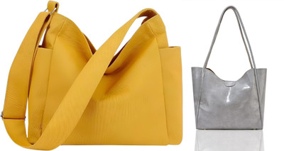 Trendycraft Women Yellow, Black Shoulder Bag(Pack of: 2)