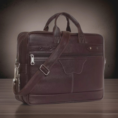 house of common Men & Women Brown Messenger Bag