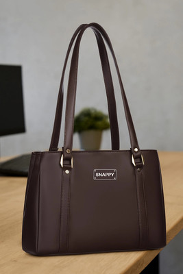 Snappy Women Brown Shoulder Bag