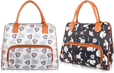 HBC Women White, Black Shoulder Bag(Pack of: 2)