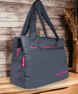 Wildmoda Women Grey, Pink Shoulder Bag