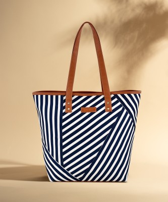 Ann Springs Women Blue Tote