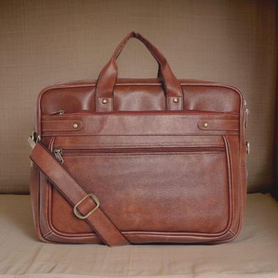 Shivra Men & Women Tan Messenger Bag