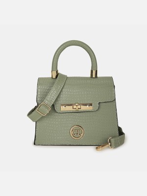 CARLTON LONDON Women Green Satchel