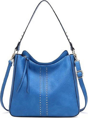 Sakwoods Women Blue Shoulder Bag