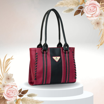 HIGHFI Women Maroon Shoulder Bag