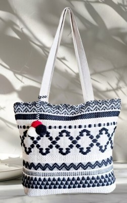 zoori Women Black, White Tote