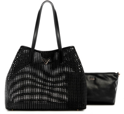 GUESS Women Black Tote(Pack of: 2)