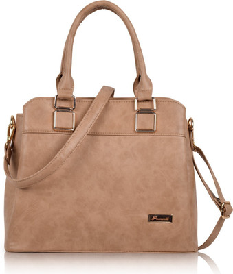 FOMMIL Women Beige Handbag