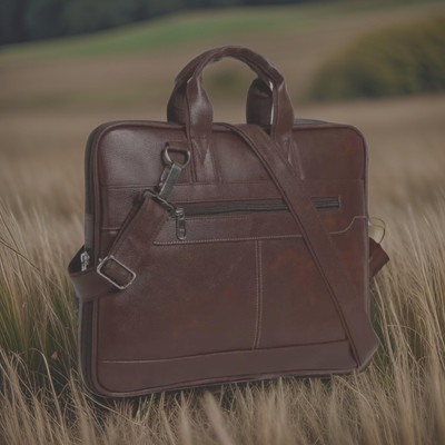 house of common Men & Women Brown Messenger Bag