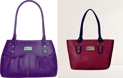 Ronty Women Maroon, Purple Shoulder Bag