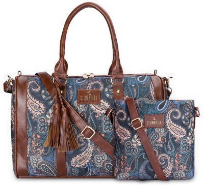 The CLOWNFISH Women Blue Tote(Pack of: 2)