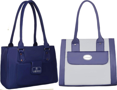 Lazzaroo Women Blue, Grey Shoulder Bag(Pack of: 2)
