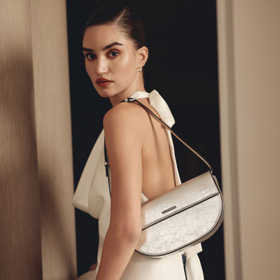 Miraggio Women Silver Shoulder Bag
