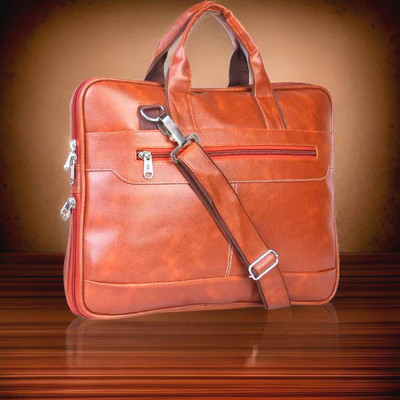house of common Men & Women Tan Messenger Bag