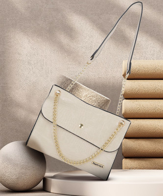 Fastrack Women Beige Sling Bag