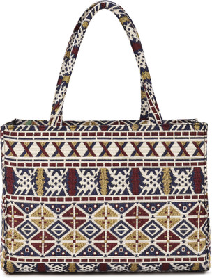 khatushyam collection Women White Tote