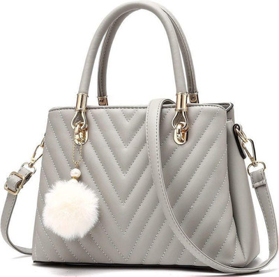whitelifte Grey Shoulder Bag NEW LESTEST SHOULDER AND LONG HANDBAG (GREY)