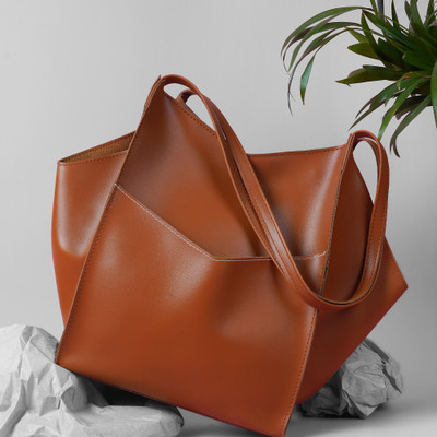 Classy Women Women Tan Tote