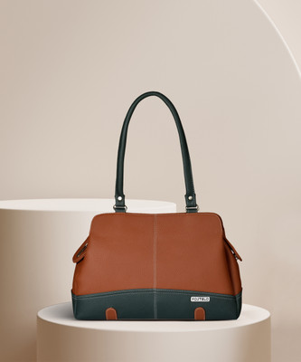 FOSTELO Women Tan, Green Shoulder Bag