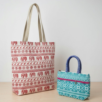 Nanda Store Women Red, Blue Shoulder Bag(Pack of: 2)