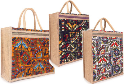 SILKDEAMS Men & Women Multicolor Bottle Bag(Pack of: 3)