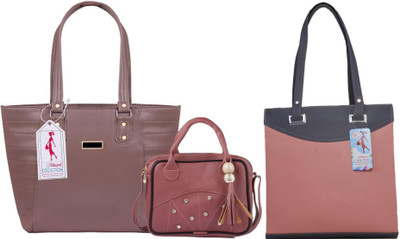 MSK Collection Women Multicolor, Pink Messenger Bag(Pack of: 2)