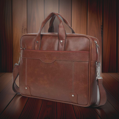 Shivra Men & Women Tan Messenger Bag