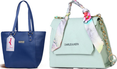 MSK Collection Women Blue, Green Messenger Bag