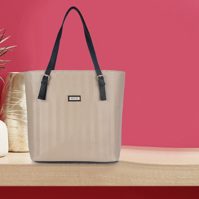 SPOTIC Women Beige Tote