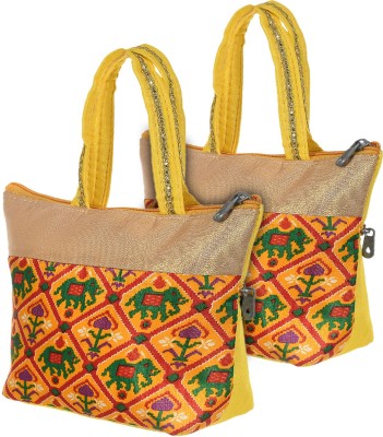 KUBER INDUSTRIES Women Yellow Handbag(Pack of: 2)