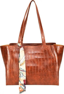 DECORZ Women Tan Shoulder Bag