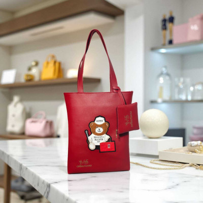 MS COLLECTIONS Women Maroon Tote