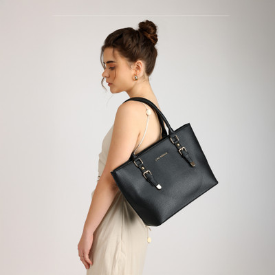 LINO PERROS Women Black Tote