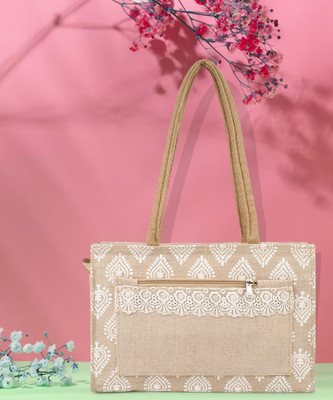 DAZZLE Women Beige, White Shoulder Bag