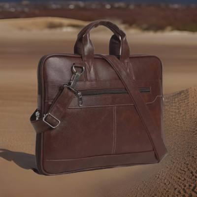 house of common Men & Women Brown Messenger Bag