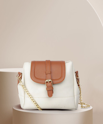 Dotiq Women White Handbag