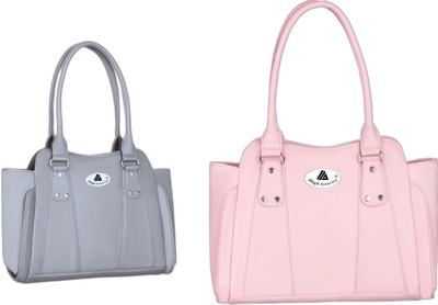 High Gravity Women Grey, Pink Shoulder Bag(Pack of: 2)