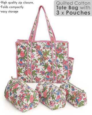 NIKAVIK Women Pink Tote(Pack of: 4)