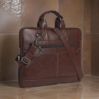 Shivra Men & Women Brown Messenger Bag