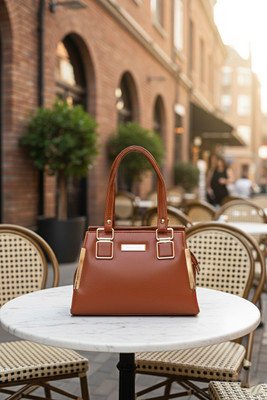 gungun handloom Women Brown Handbag